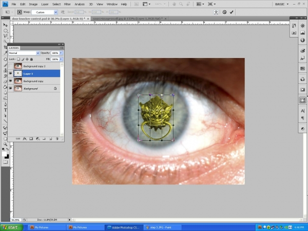 Creation of I see you : Step 4